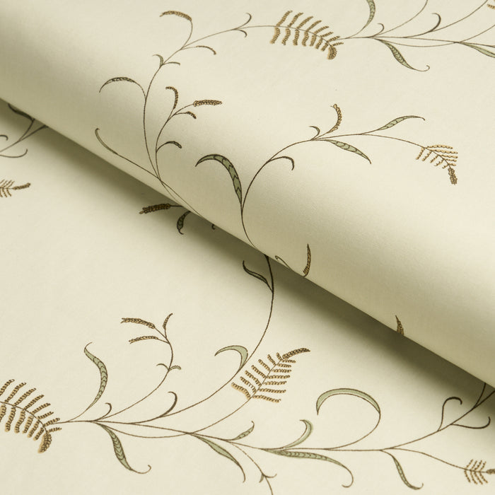 Schumacher Winding Wheat Green Fabric Sample 183201
