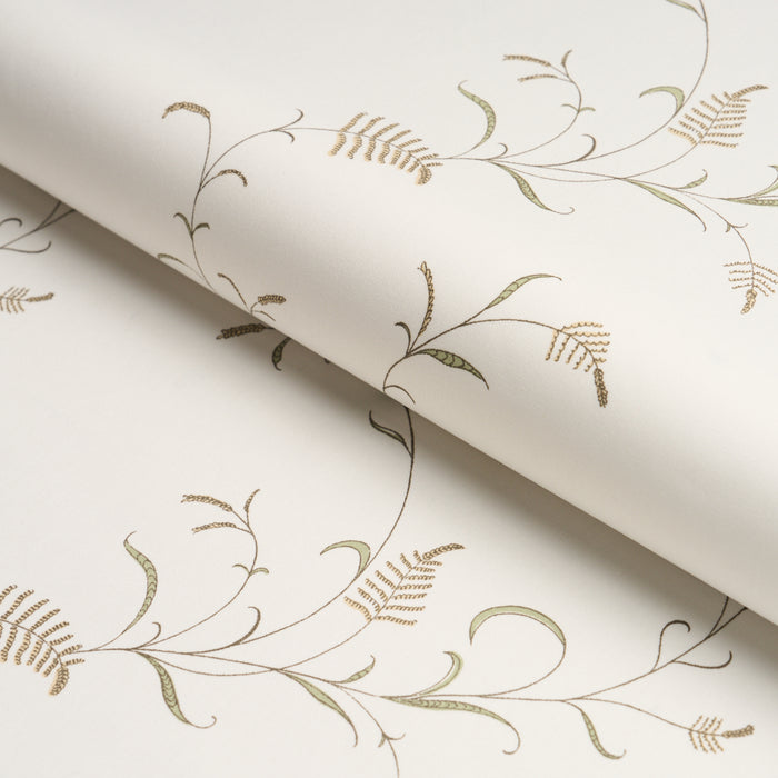 Schumacher Winding Wheat Neutral Fabric Sample 183202