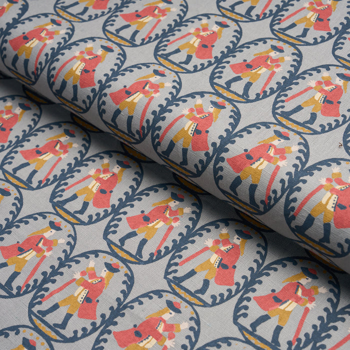 Schumacher Country Gentleman Blue Fabric 183210
