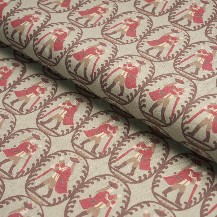 Schumacher Country Gentleman Green Fabric Sample 183212