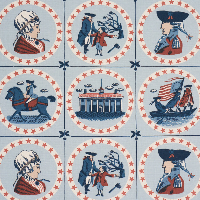 Schumacher George Washington Sky Fabric 183220