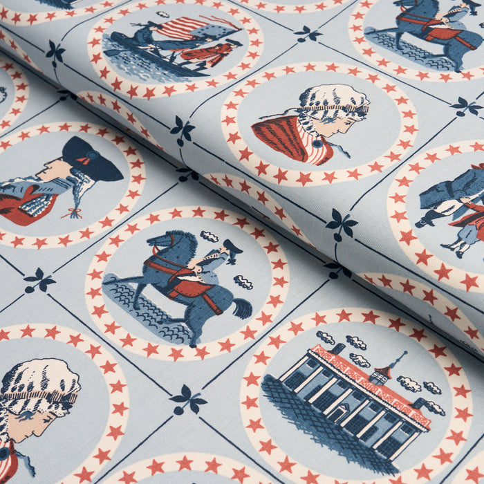 Schumacher George Washington Sky Fabric 183220