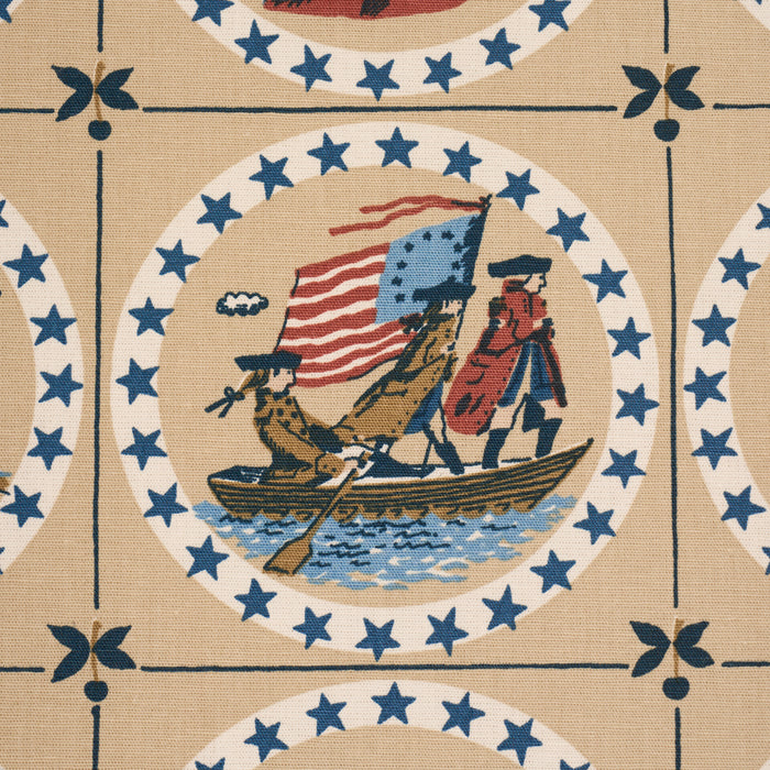 Schumacher George Washington Neutral Fabric 183222