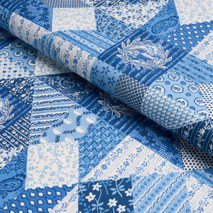 Schumacher Variable Star Blue Fabric Sample 183230