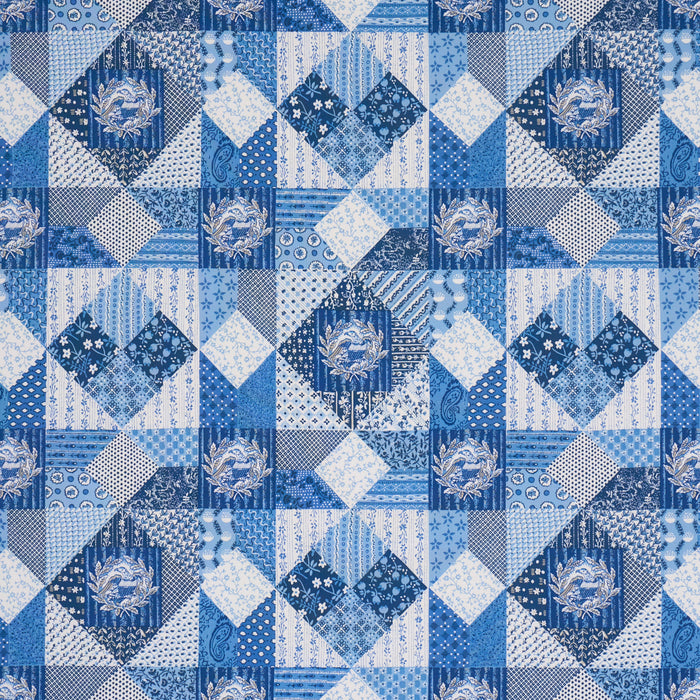 Schumacher Variable Star Blue Fabric Sample 183230