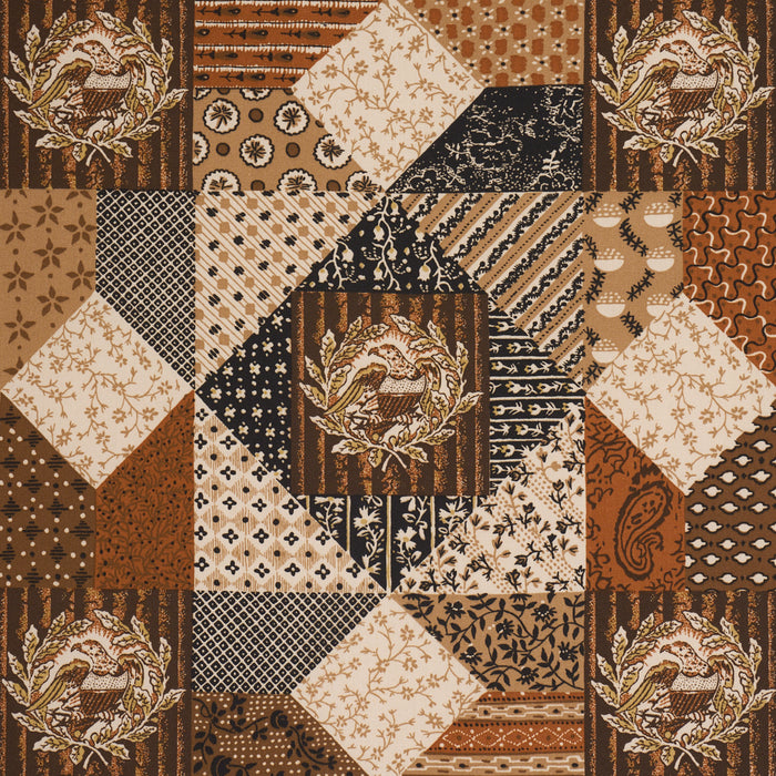 Schumacher Variable Star Sepia Fabric 183231