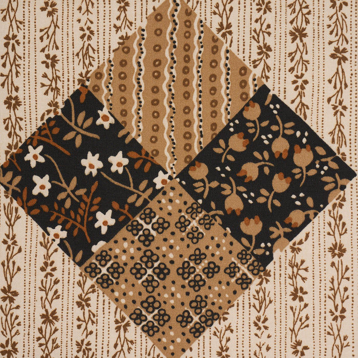 Schumacher Variable Star Sepia Fabric 183231