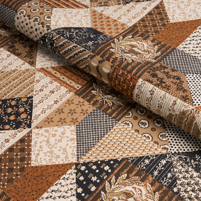 Schumacher Variable Star Sepia Fabric Sample 183231