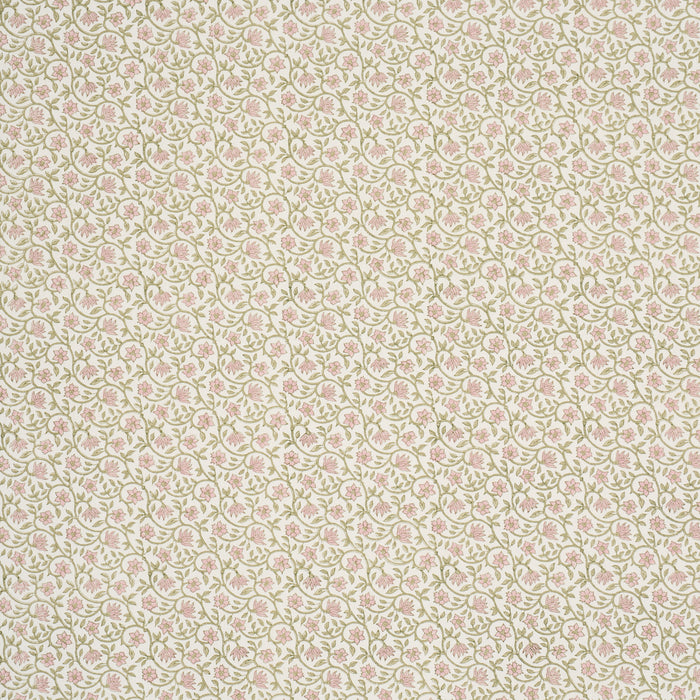Schumacher Malaya Hand-Block Print Petal Fabric 183251