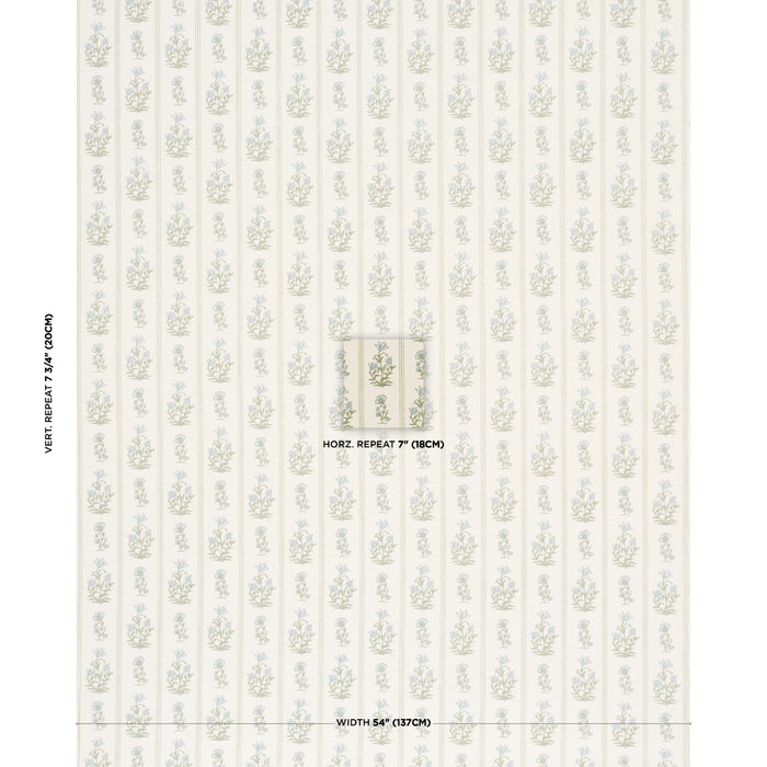 Schumacher Ellora Hand-Print Leaf Fabric 183261