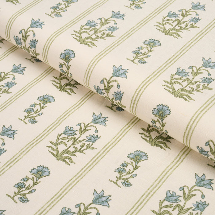 Schumacher Ellora Hand-Print Leaf Fabric 183261