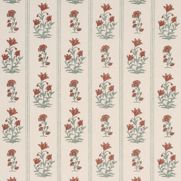 Schumacher Ellora Hand-Print Spice Fabric 183262