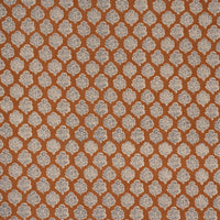 Schumacher Manali Hand-Print Spice & Indigo Fabric 183272