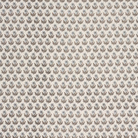 Schumacher Amisha Hand-Print Blue & Brown Fabric 183290