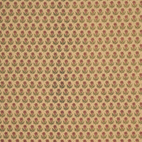 Schumacher Amisha Hand-Print Red & Mustard Fabric 183292