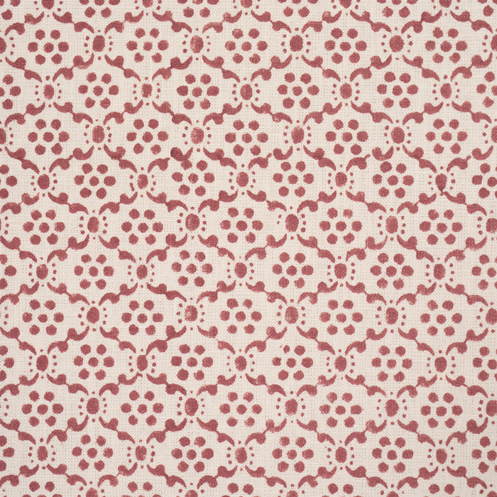 Schumacher Laksha Hand-Block Print Red Fabric 183300