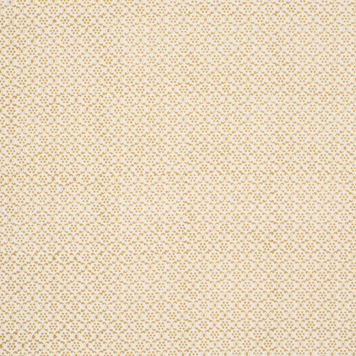 Schumacher Laksha Hand-Block Print Yellow Fabric 183301