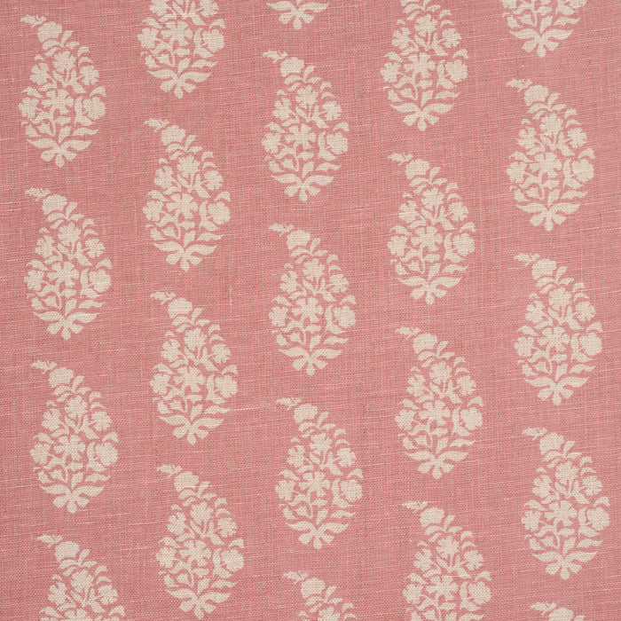 Schumacher Kaia Paisley Hand-Print Pink Fabric 183321