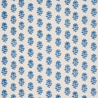 Schumacher Iksha Hand-Block Print Indigo Fabric 183330