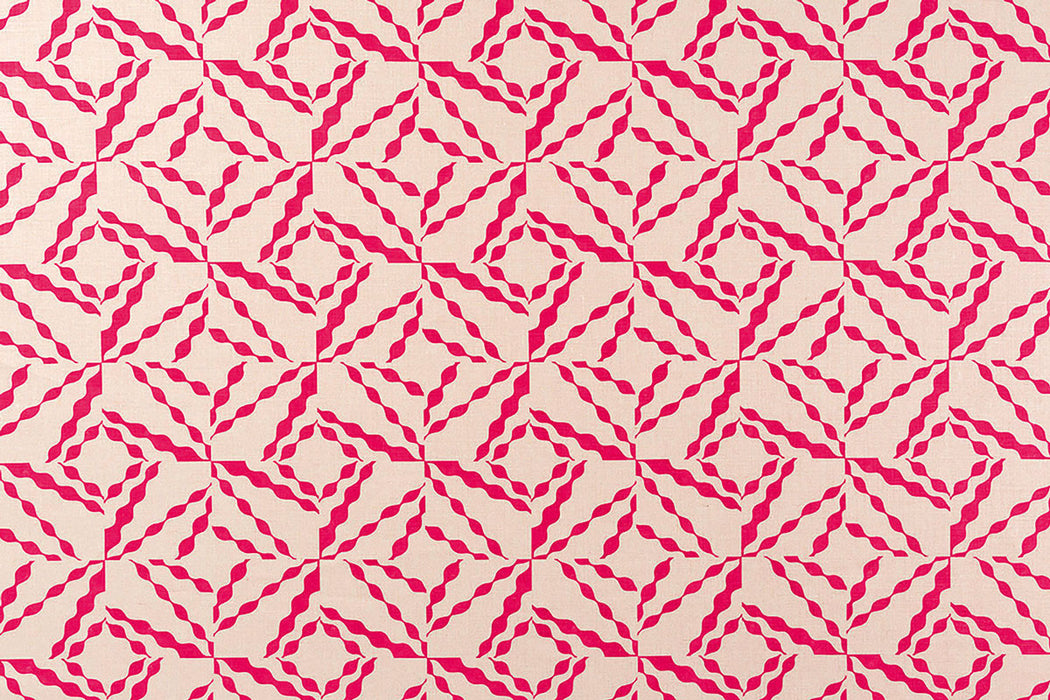 Christopher Farr Puzzle Hot Pink Fabric
