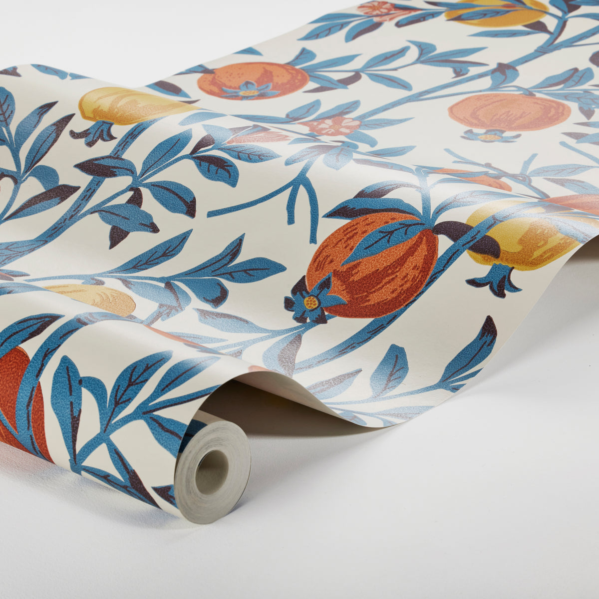 Schumacher Granatapple Persimmon Wallpaper Sample 1960