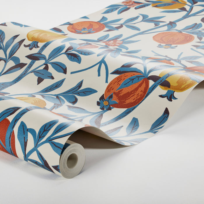 Schumacher Granatapple Persimmon Wallpaper Sample 1960
