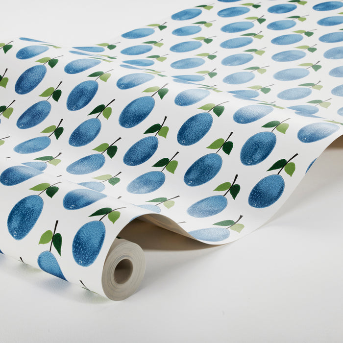 Schumacher Prunus Blue Wallpaper Sample 1974