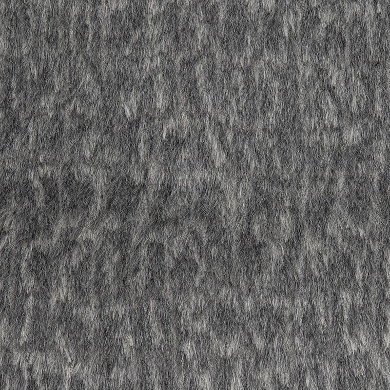 Holly Hunt Great Plains Exotic Alpaca Charcoal Fabric Sample 1975/04