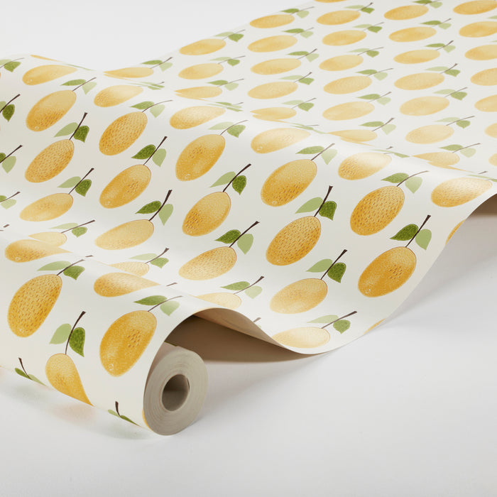 Schumacher Prunus Yellow Wallpaper Sample 1975