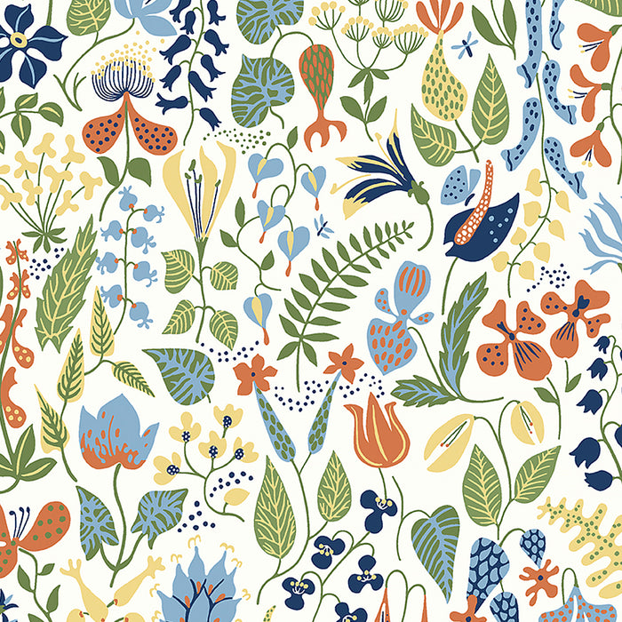 Schumacher Herbarium Multi Wallpaper Sample 1978