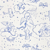 Pierre Frey Le Monde Parall'Aile Bleu Wallpaper FP205002