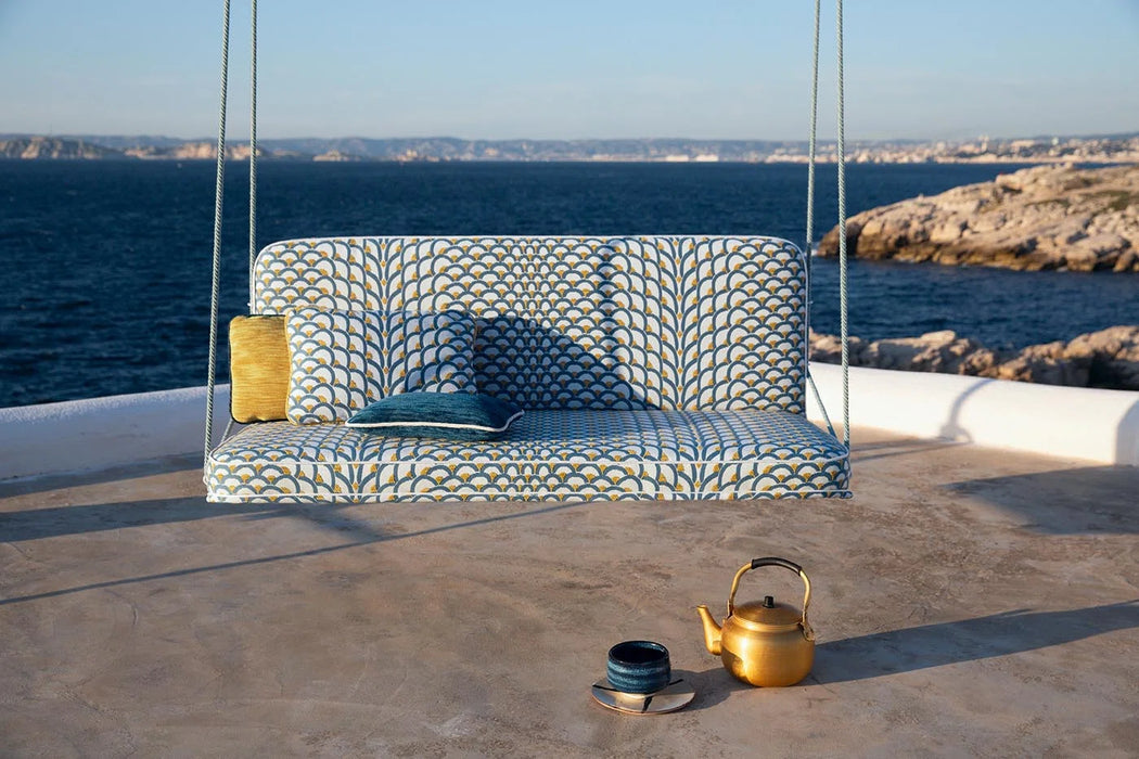 Le Manach Les Ecailles Outdoor Ocre Fabric L4002001