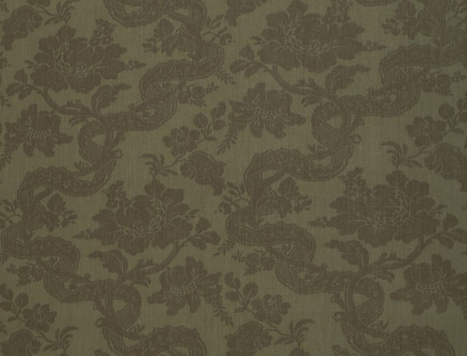 Jim Thompson Dusk Garland Laurel Green Fabric Sample JT013654001