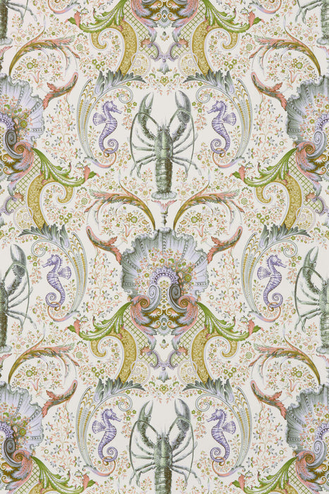 Pierre Frey Coquillages Et Crustaces Fond Marin Wallpaper FP582003