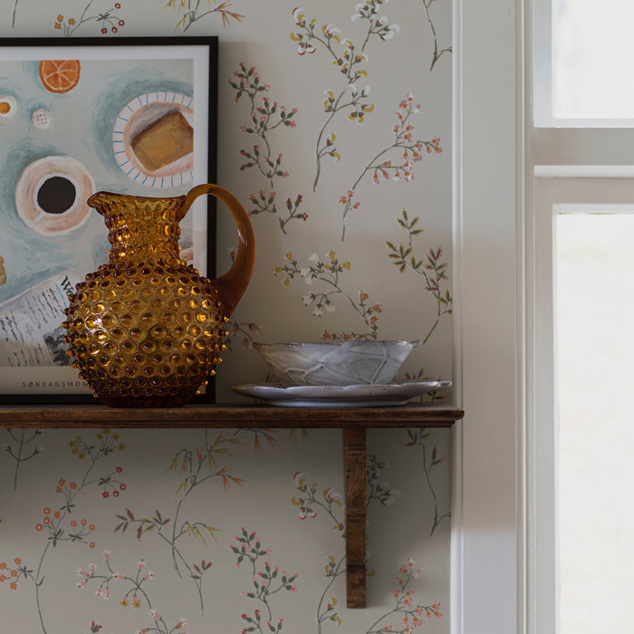 Schumacher Graang Bone Wallpaper Sample 2001