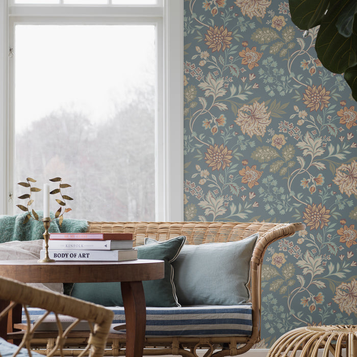 Schumacher Alicia Slate Wallpaper Sample 2005