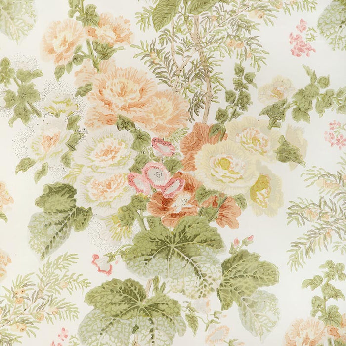 Lee Jofa Hollyhock Hdb Apricot/Moss Fabric Sample 2005100.312.0