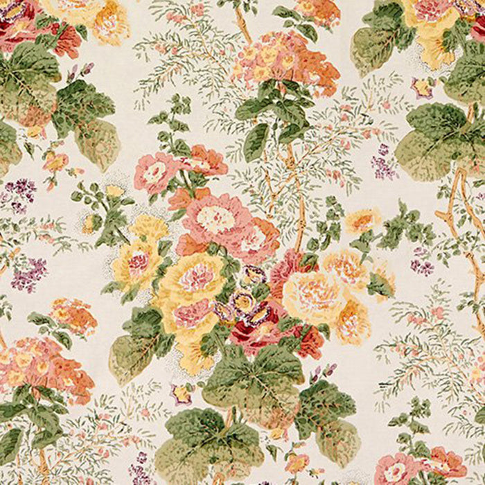 Lee Jofa Hollyhock Hdb Red/Green Fabric Sample 2005100.319.0
