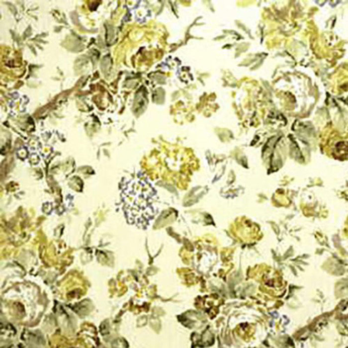 Lee Jofa Garden Roses Lime/Leaf Fabric Sample 2007157.33.0