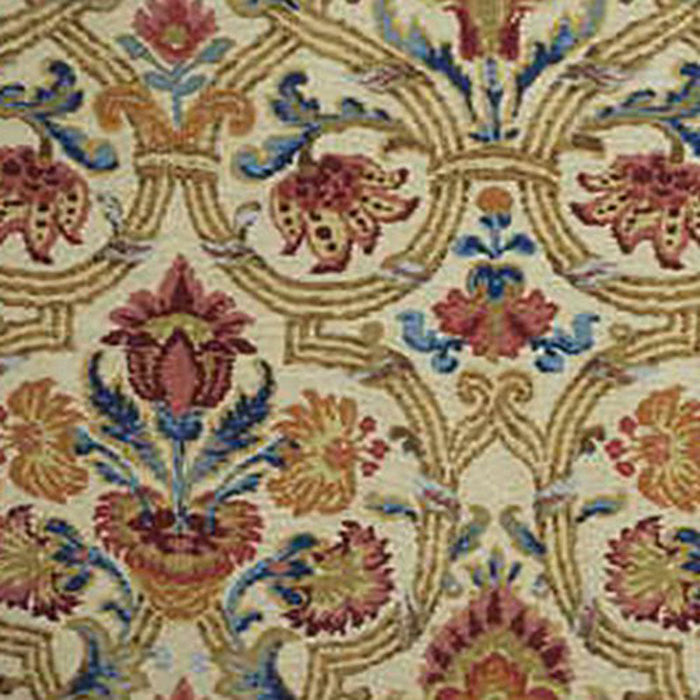 Lee Jofa New Sevilla Ruby/Blue Fabric Sample 2008174.195.0