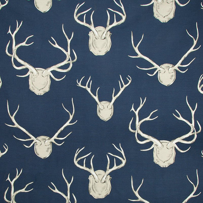 Lee Jofa Antlers Paper Navy Wallpaper Sample P2017102.50.0