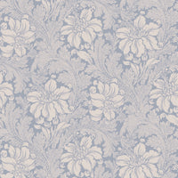 Schumacher Acanthus Garden Blue Wallpaper 2010