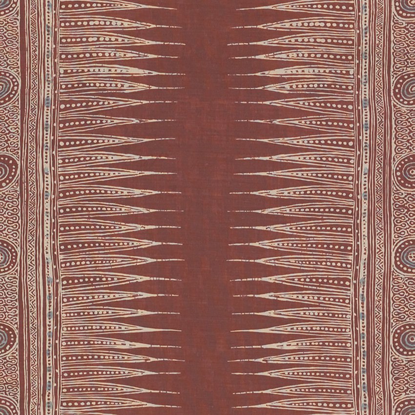 Lee Jofa Indian Zag Paprika Fabric Sample 2010136.9.0