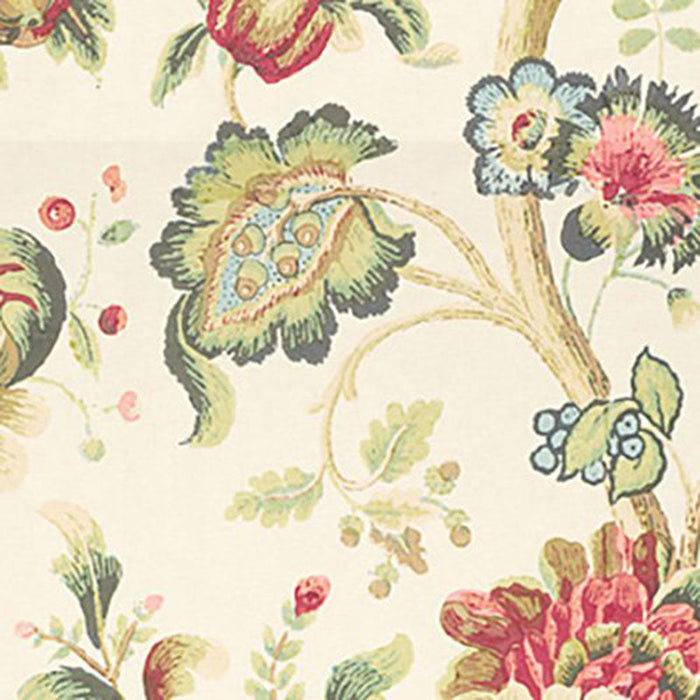 Lee Jofa Treyes Print Pink/Green Fabric Sample 2010151.73.0
