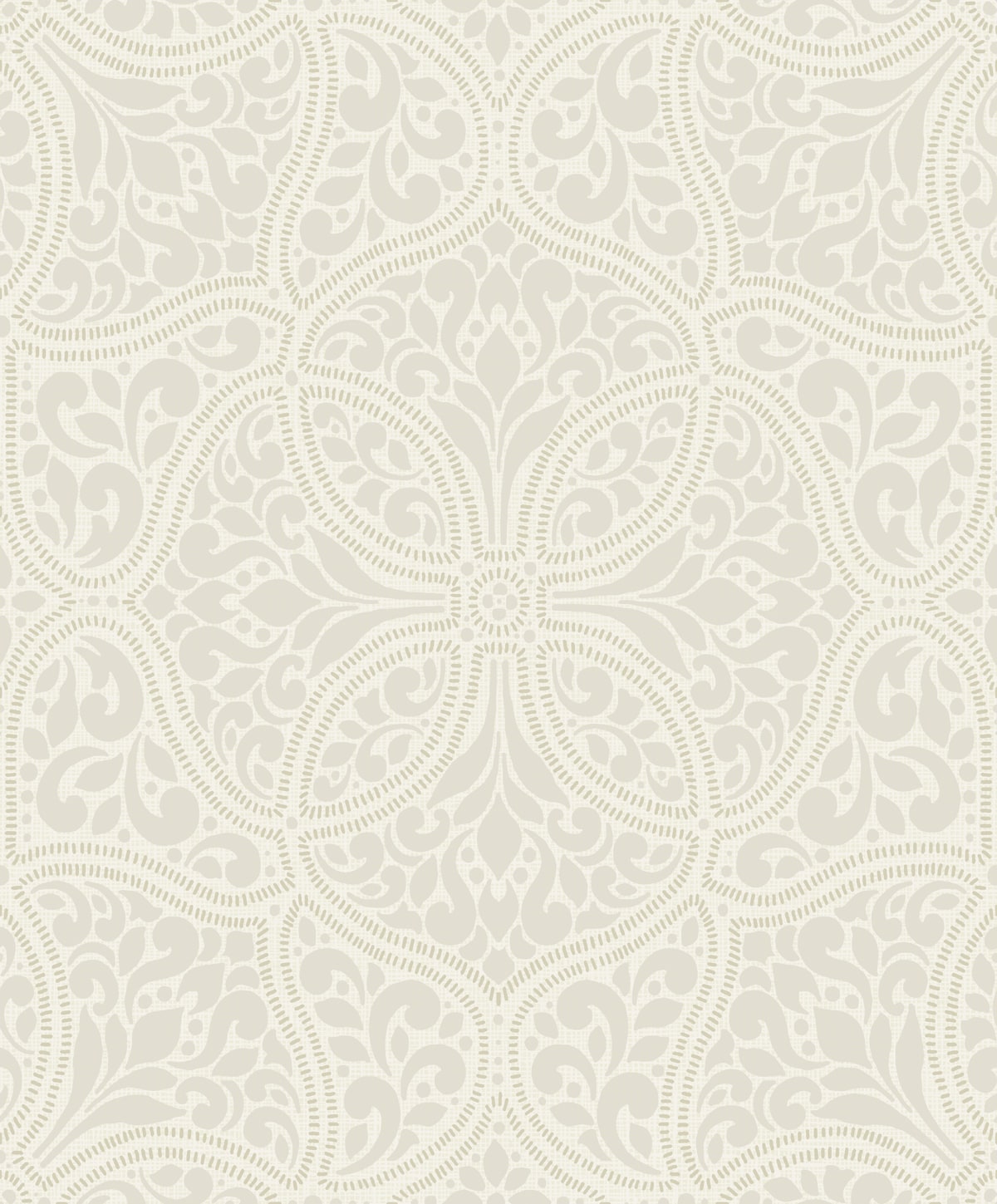 Seabrook Designs Scroll Trail Alabaster And Tan Wallpaper 2010705