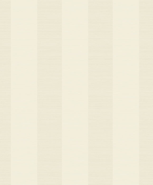 Seabrook Designs Stripe Cream And Ivory Wallpaper Sample 2011307