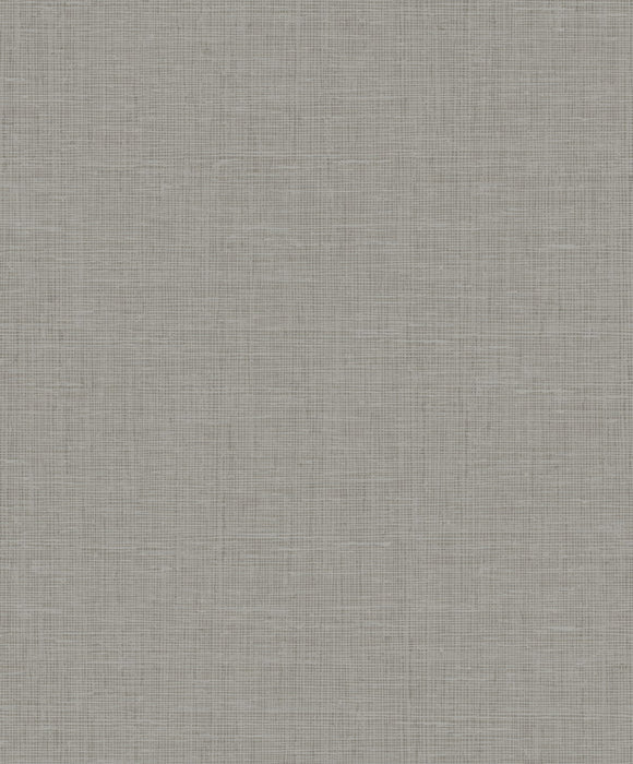 Seabrook Designs Elegant Burlap Silver And Greige Wallpaper Sample 2011404