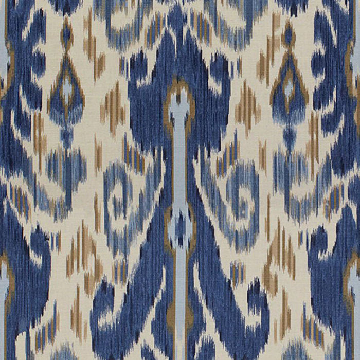 Lee Jofa Pardah Print Indigo Fabric Sample 2012103.50.0