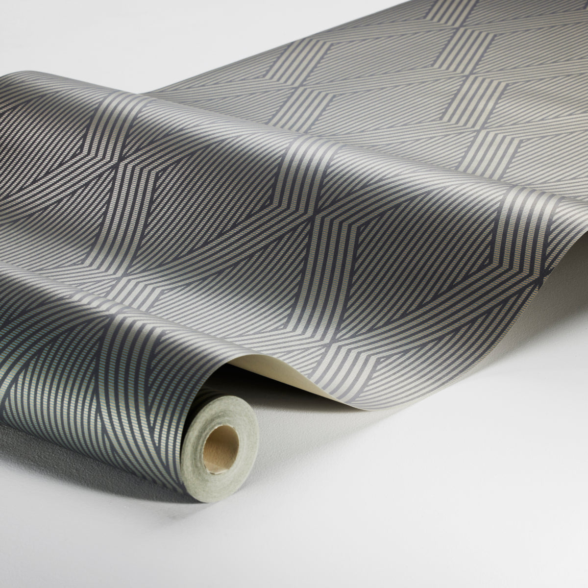 Schumacher Garbo Slate And Gold Wallpaper Sample 2013