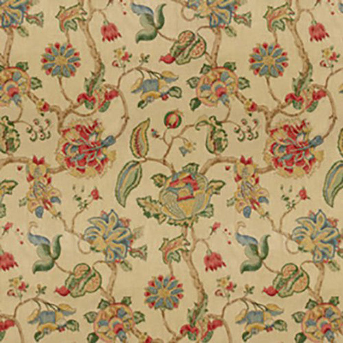 Lee Jofa Tidewater Block Ruby/Blue Fabric Sample 2013130.519.0